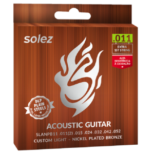 <span></span>ENCORDADO SOLEZ ACUSTICA ACERO SLANPB11