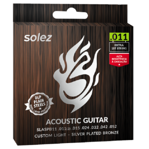 <span></span>ENCORDADO SOLEZ ACUSTICA ACERO SLASPB11