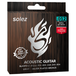 <span></span>ENCORDADO SOLEZ ACUSTICA ACERO SLASPB12