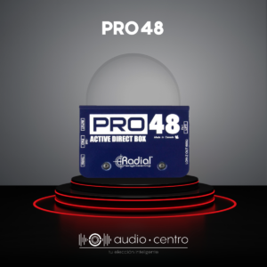 <span></span>Caja directa activa Radial Pro 48 de 1 canal y 48V